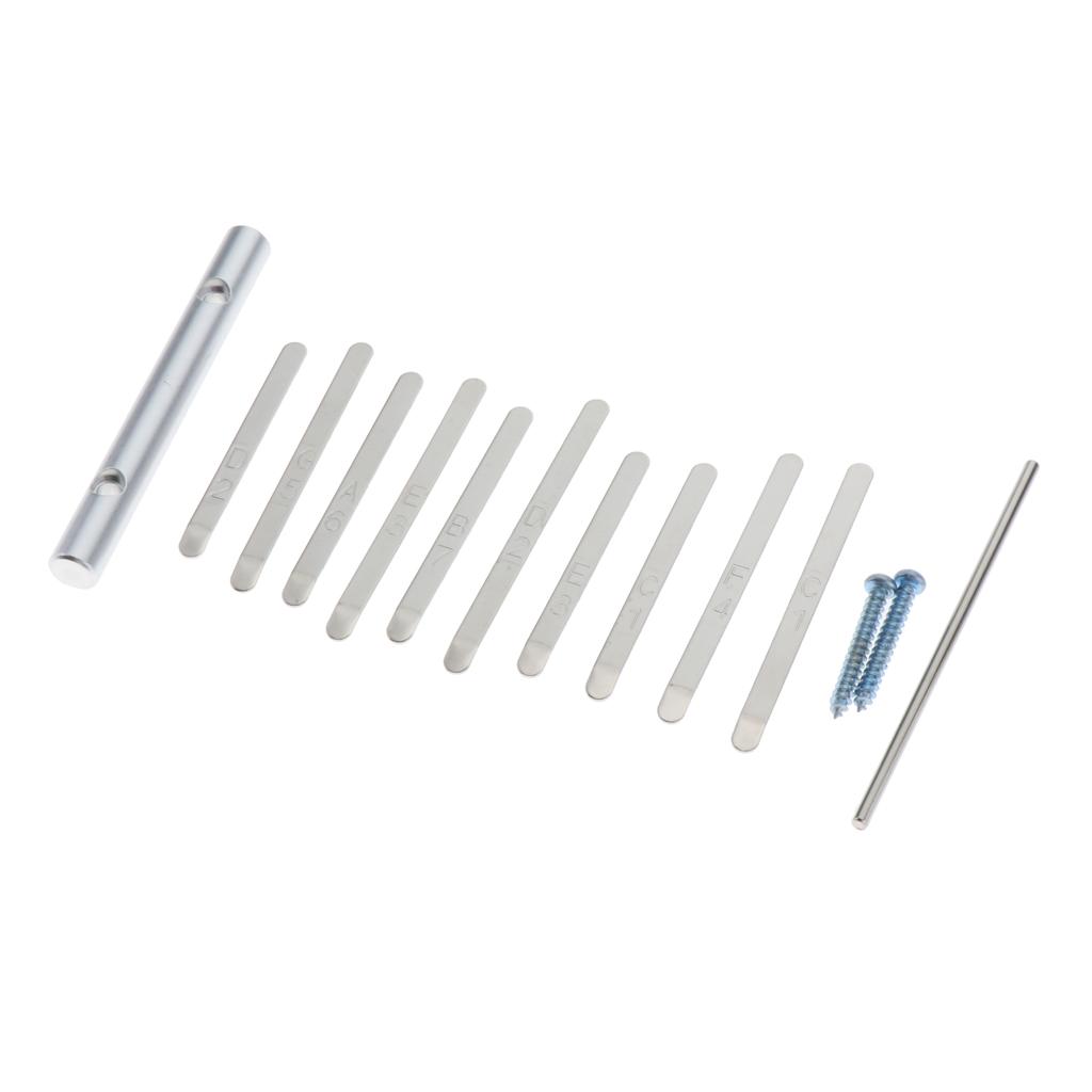 Sunnimix Cao Cấp Kalimba 10 Phím DIY Ngón Tay Cái Đàn Piano Thép Phím Bộ