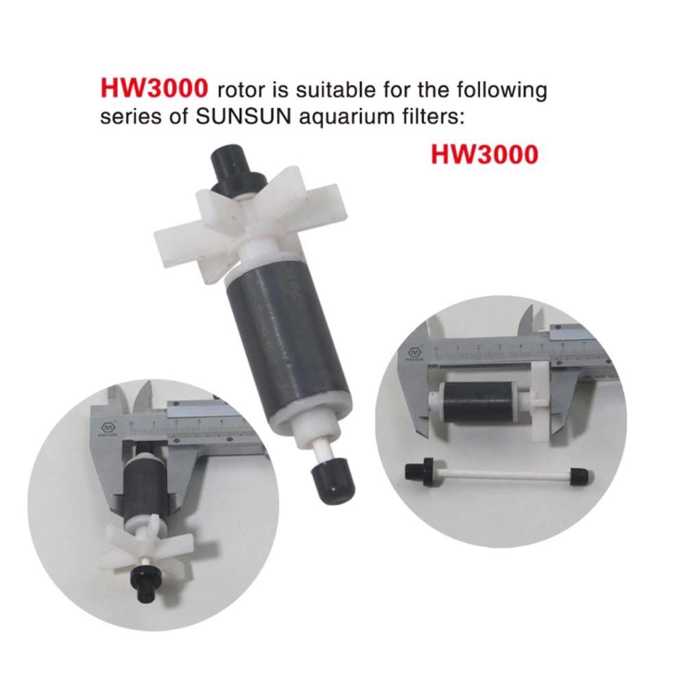 Trục thay thế cho lọc sunsun HW 3000 - Cánh quạt lọc HW3000 - Phụ kiện thay thế lọc Sunsun HW3000 -Shopleo