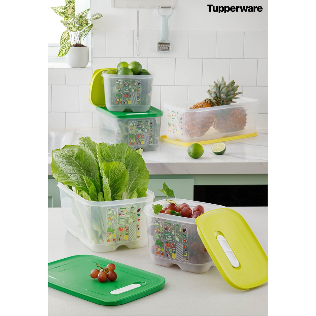 Bộ hộp trữ mát có nút hô hấp Ventsmart 7 hộp TUPPERWARE CHÍNH HÃNG