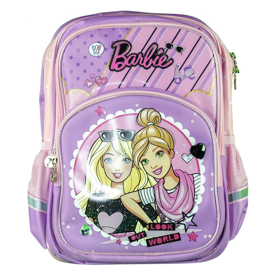 Balo học sinh tiểu học BARBIE BB0379B 28.5 x 21 x 40 cm