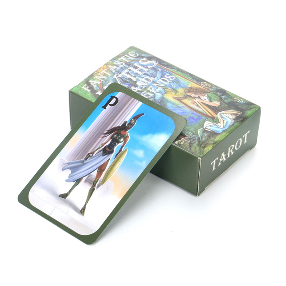 [Mạ Cạnh] Bài Tarot Fantastic Myths And Legends Tarot 78 Lá  Xanh Đá Thanh Tẩy Và Giấy Hướng Dẫn