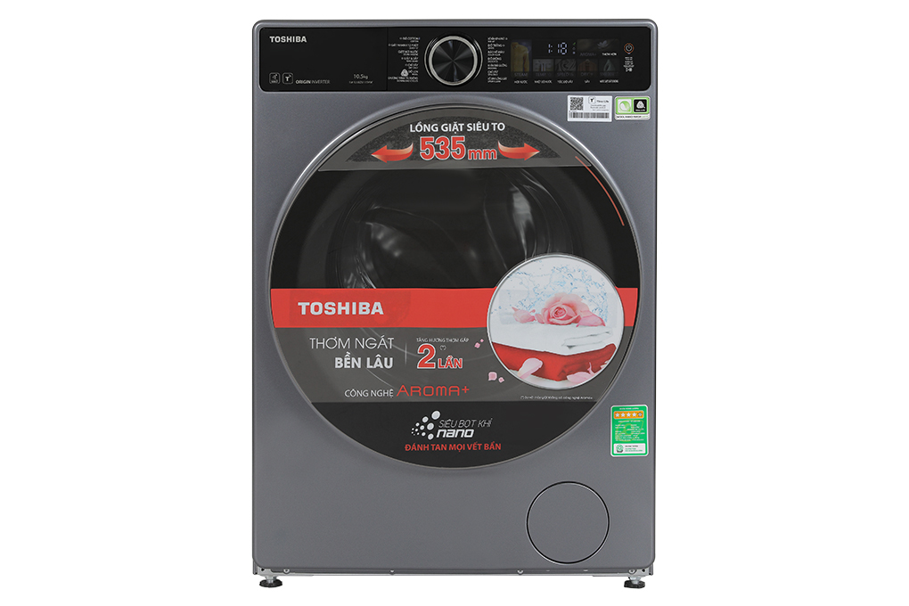 Máy giặt Toshiba Inverter 10.5 kg TW-T25BZU115MWV(MG) - Hàng chính hãng - Chỉ giao HCM