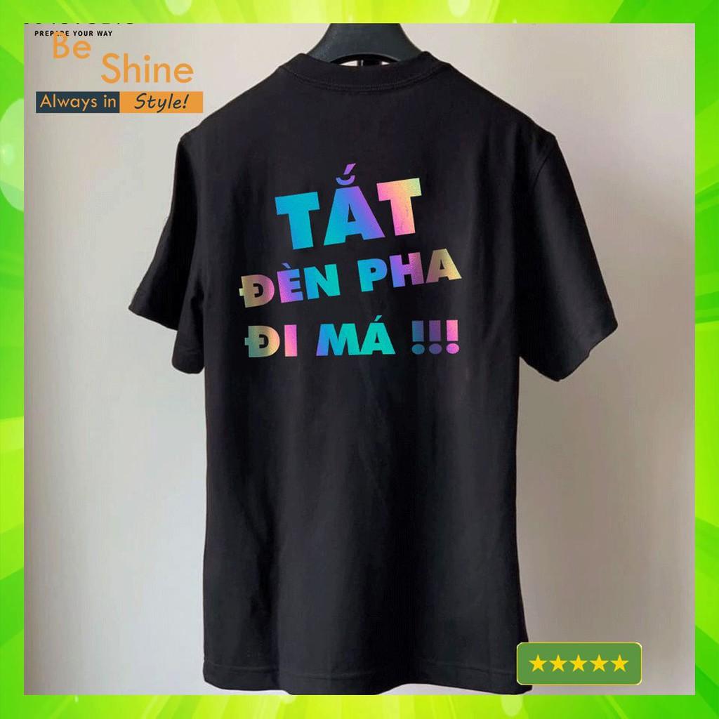 Áo Thun Không Cổ Phản Quang Cực Đẹp Cực Chất Áo Phông Unisex Form Rộng Phong Cách Hàn Quốc Áo Đôi Thời Trang