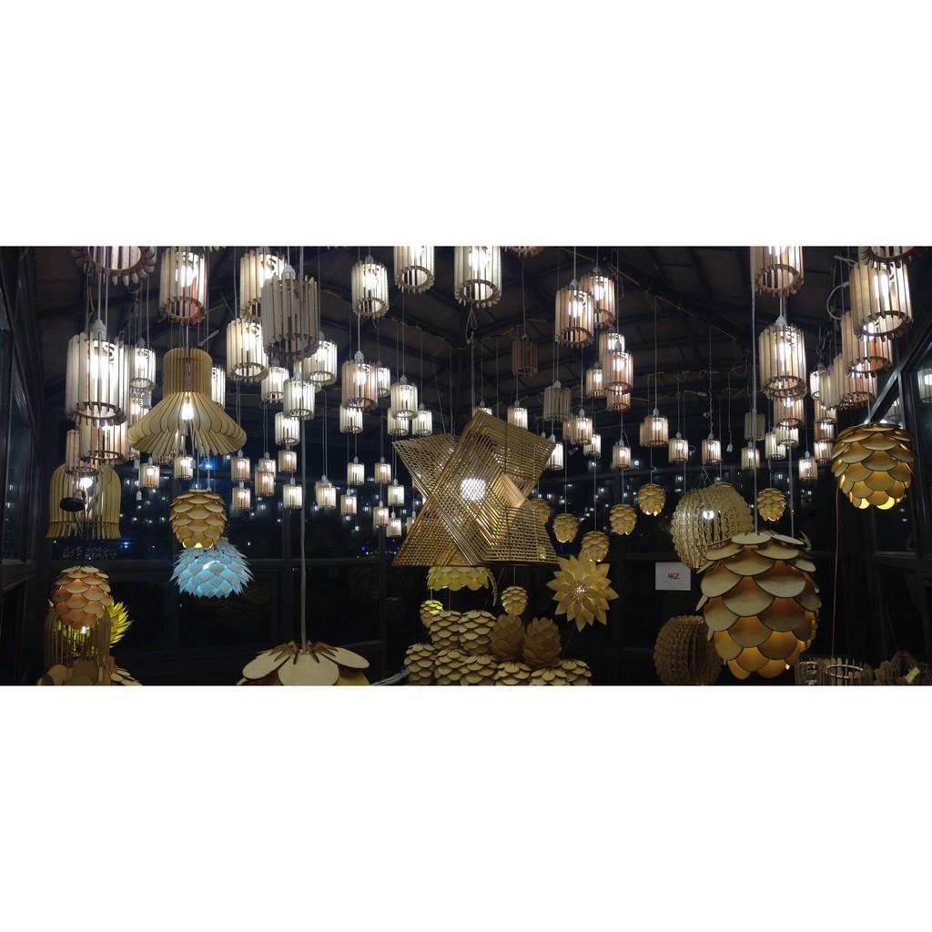 Đèn gỗ DIY trang trí x 100 quả