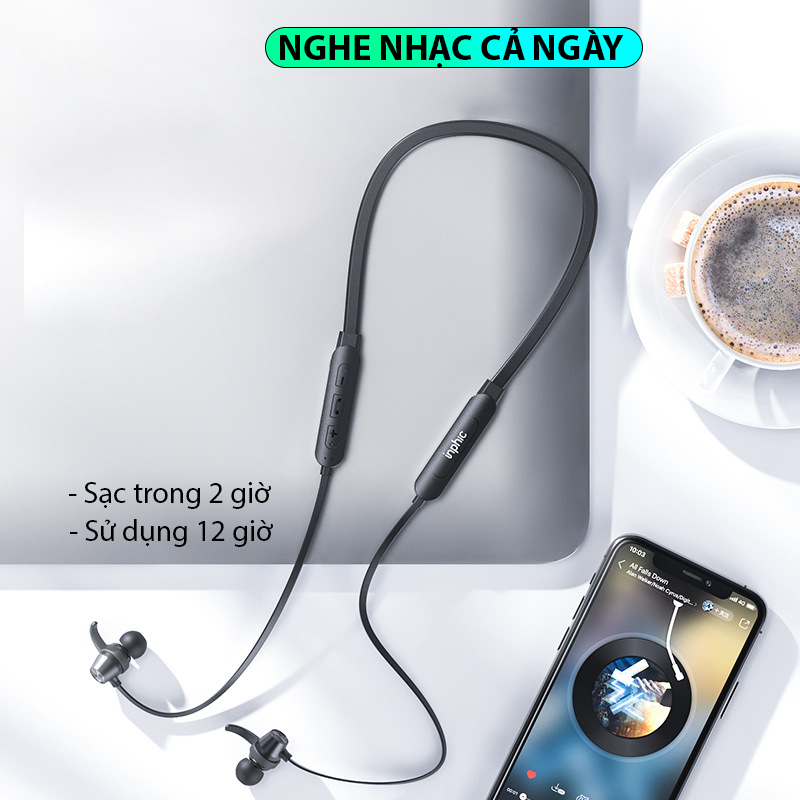 Tai nghe thể thao đeo cổ bluetooth không dây SIDOTECH N1 pin 5h âm thanh vòm thiết kế chống nước chuyên dụng chơi thể thao chạy bộ và gaming - Hàng Chính Hãng