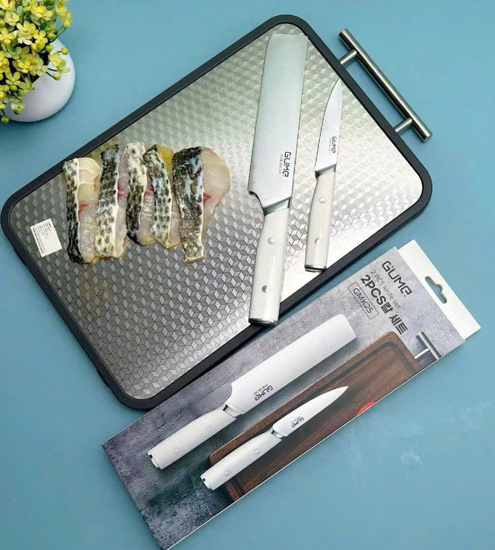 Bộ 2 dao nhà bếp thép không gỉ KOREA GMK25, hàng chính hãng