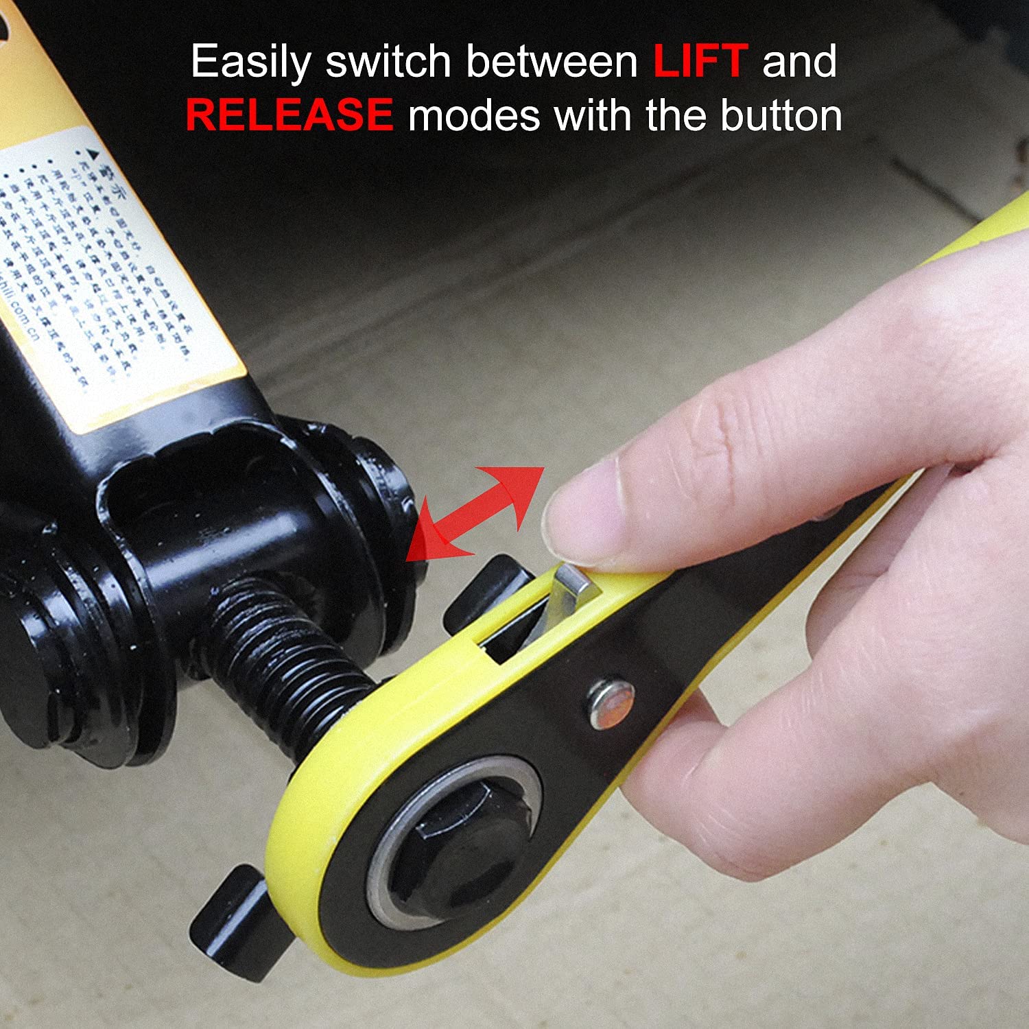 Kích nâng gầm xe ô tô - Kích lốp ô tô chữ A đầu bám xoay 360 độ - Tay siết lực cờ lê tròng tự động, tải trọng 2 Tấn