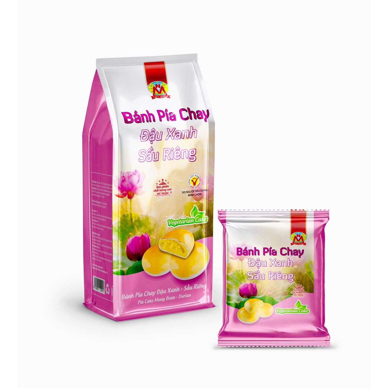 440g Bánh pía CHAY đậu xanh SẦU RIÊNG tươi MỸ NGỌC