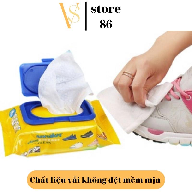 Khăn Giấy Lau Giày Siêu Sạch SNEAKER Hộp 30 Tờ Siêu Hot Không Hoá Chất Làm Hại Vải 00036