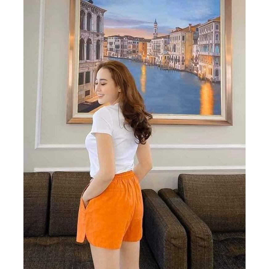 Áo phông Cộc Tay Nữ-Áo Phông Cổ Tròn Chất Cotton 100%