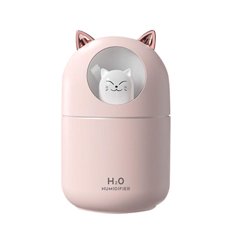 J0PE 300Ml Thú Dễ Thương Máy Phun Sương Tạo Độ Ẩm Nhiều Màu Sắc Khí Quyển Đèn Thoáng Mát Sương Máy Tạo Ẩm, Phun Sương Dành Cho Văn Phòng Nhà Phòng Ngủ Phòng Cho Bé