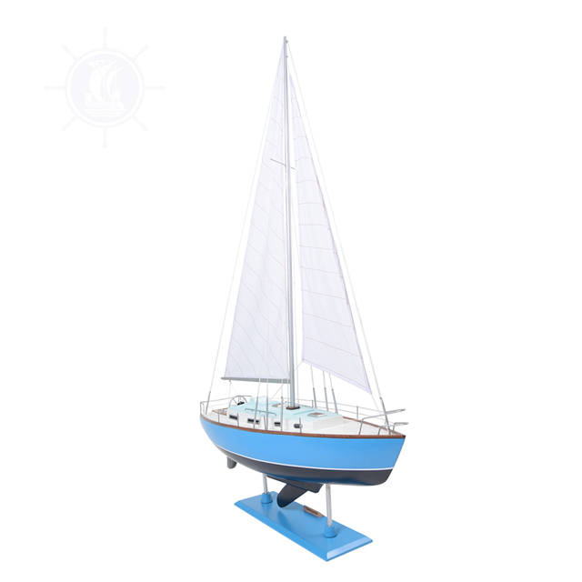 Mô Hình Thuyền Buồm Bristol 35.5 Bằng Gỗ Dùng Để Trưng Bày Trang Trí Dài 74 Cm