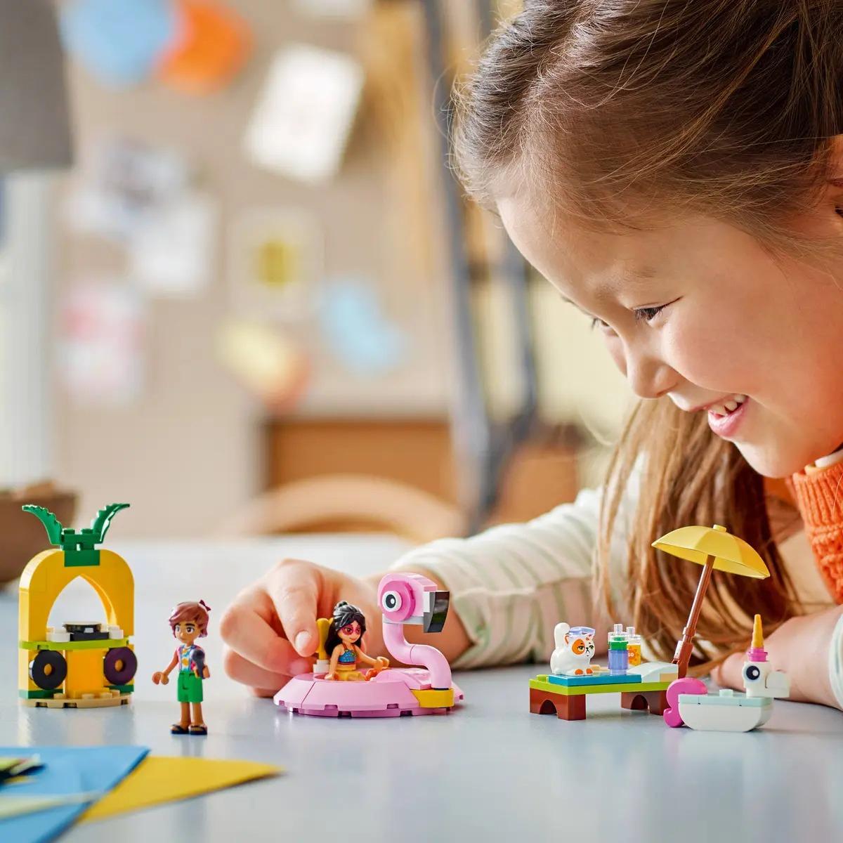 Đồ Chơi Lắp Ráp Bữa Tiệc Hồ Bơi Của Kỳ Lân Và Hồng Hạc - Lego Friends 42658 (99 Mảnh Ghép)