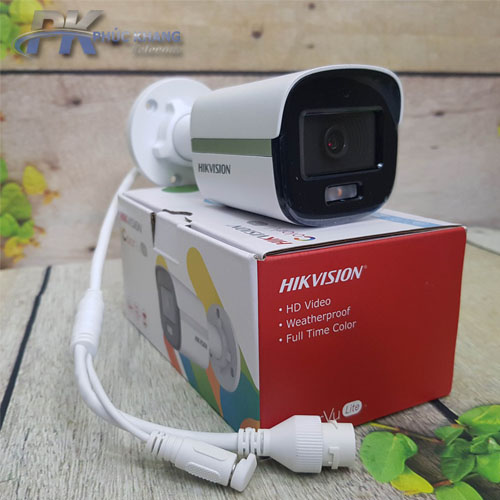 Camera IP Colorvu Lite 2MP Thân Tích Hợp Mic HIKVISION DS-2CD1027G0-LU - Hàng Chính Hãng