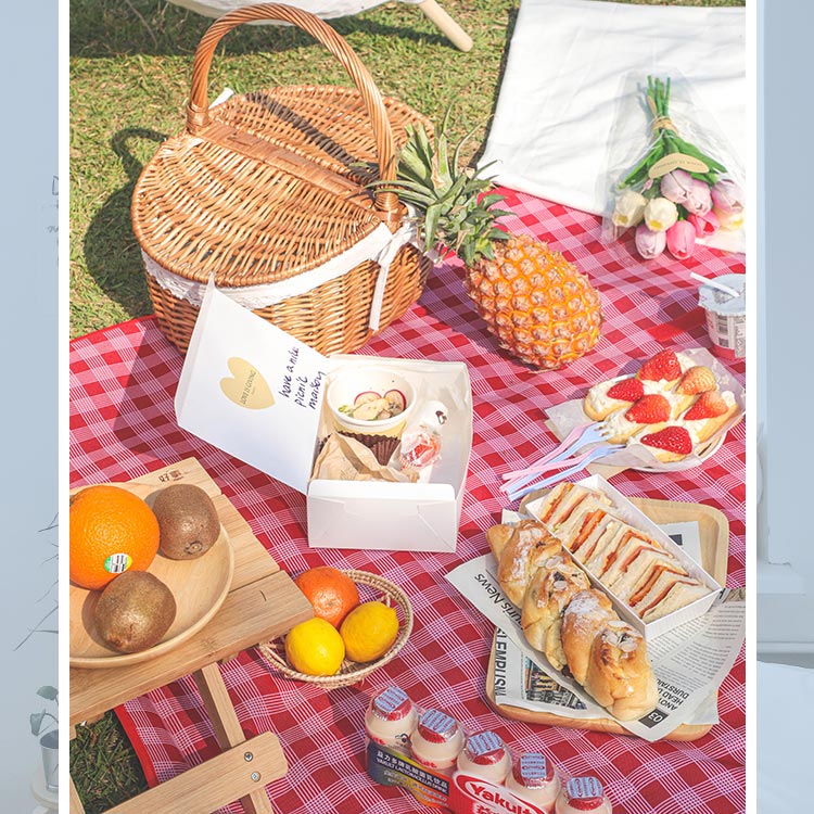 THẢM DÃ NGOẠI, DU LỊCH, PICNIC CAO CẤP - Chống thấm nước, họa tiết caro, gấp gọn tiện lợi - 2 kích thước khách chọn màu!