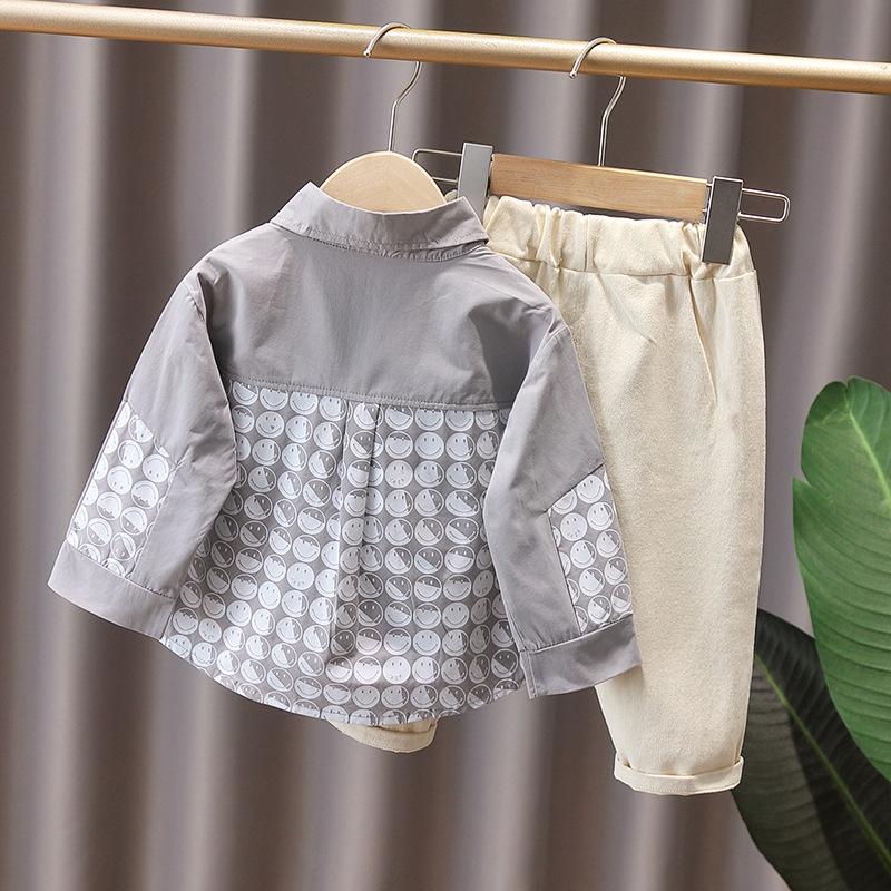 ST20 Size80-120 (6-21kg) Áo sơ mi cho bé trai, cotton 100% Thời trang trẻ Em hàng quảng châu 