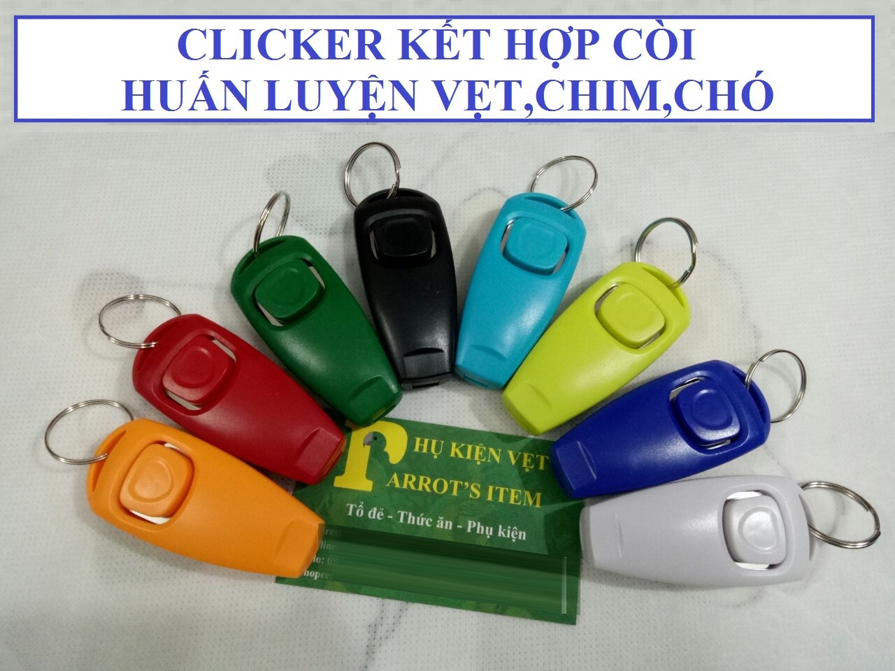 CLICKER KẾT HỢP CÒI DÙNG HUẤN LUYỆN CHIM SĂN, CÁC DÒNG VẸT...