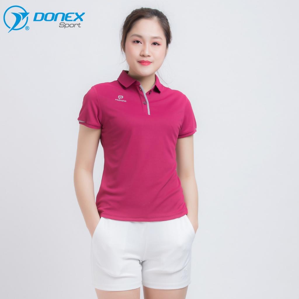 Áo Thể Thao Nữ Có Cổ DONEXPRO Form Chuẩn, Tôn Dáng Người Mặc, Chất Liệu Thoáng Hơi Và Thoải Mái Vận Động AC-3379