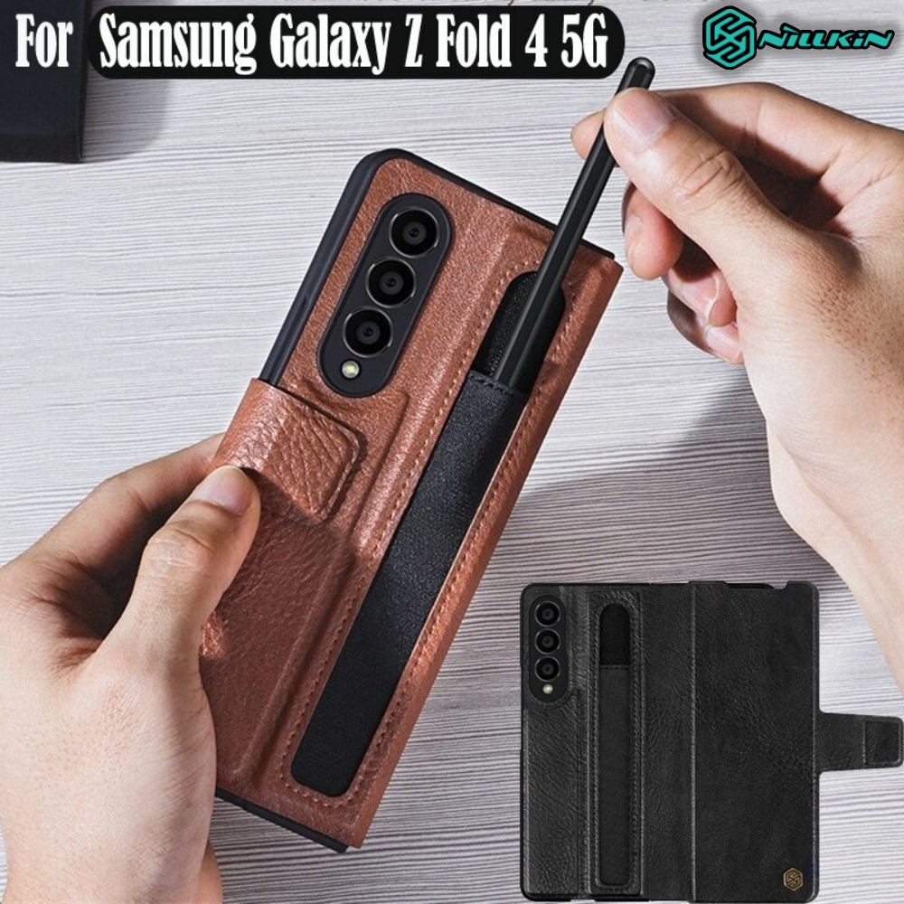 ỐP LƯNG DÀNH CHO ĐIỆN THOẠI SAMSUNG GALAXY Z FOLD 4 5G NILLKIN AOGE CÓ KHE GIỮ BÚT