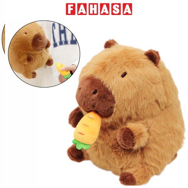 Thú Bông Capybara Cà Rốt 22 cm - Nuan Nuan CHLBST22-22CM