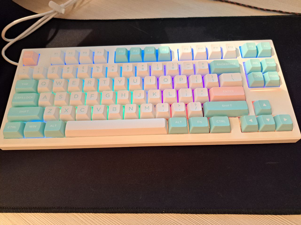 Bàn phím cơ FL-Esports FL750 SAM Polar Night/Mashmallow - Hàng chính hãng