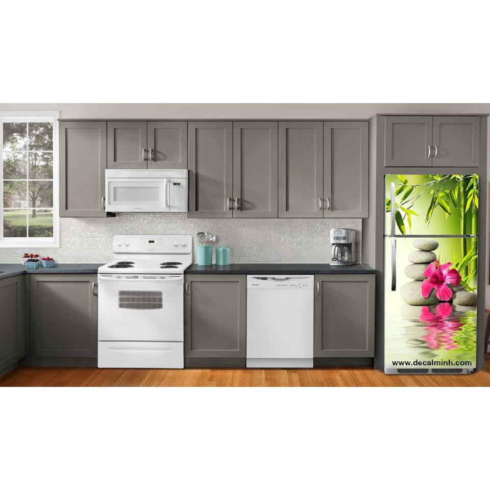 Decal 3D dán Cửa Tủ Lạnh chống thấm cao cấp mẫu trái cây