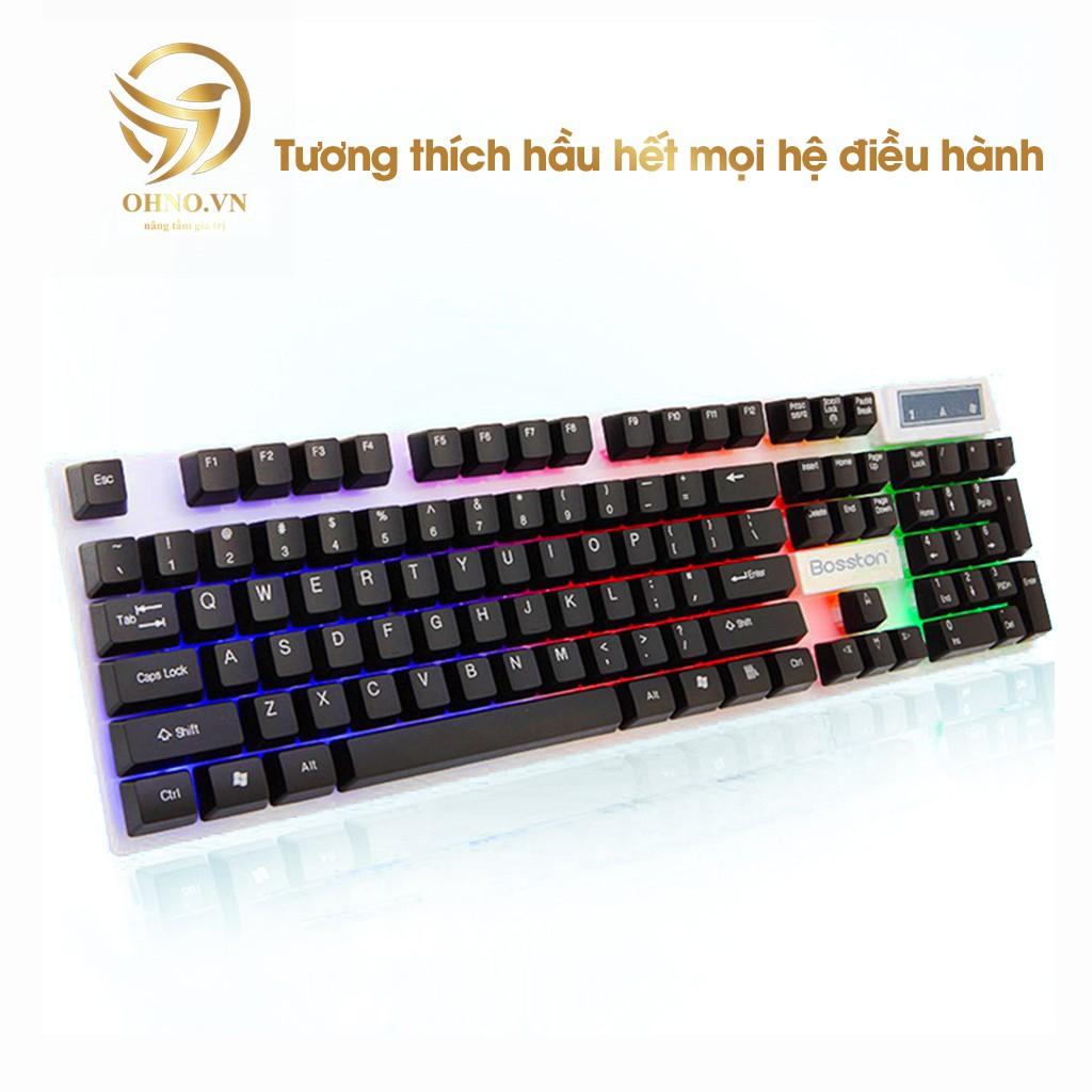 Bộ Bàn Phím Chơi Game Bosston 808 Keyboard Bàn Phím Gaming Cơ Máy Tính Led Có Dây RGB Gaming – OHNO Việt Nam