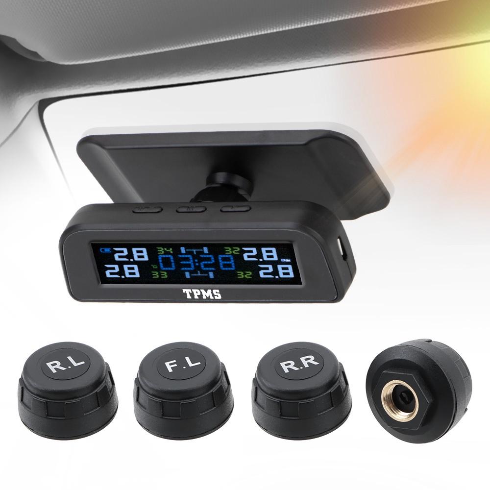 Hệ thống cảnh báo áp suất lốp xe hơi TPMS kèm 4 cảm biến