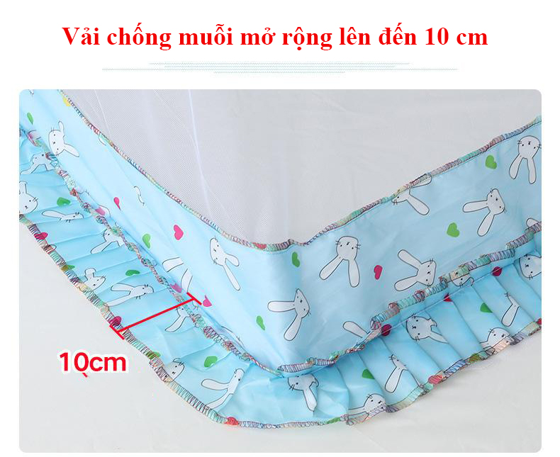 Mùng chụp gấp gọn từ sơ sinh đến 5 tuổi dài 128cm