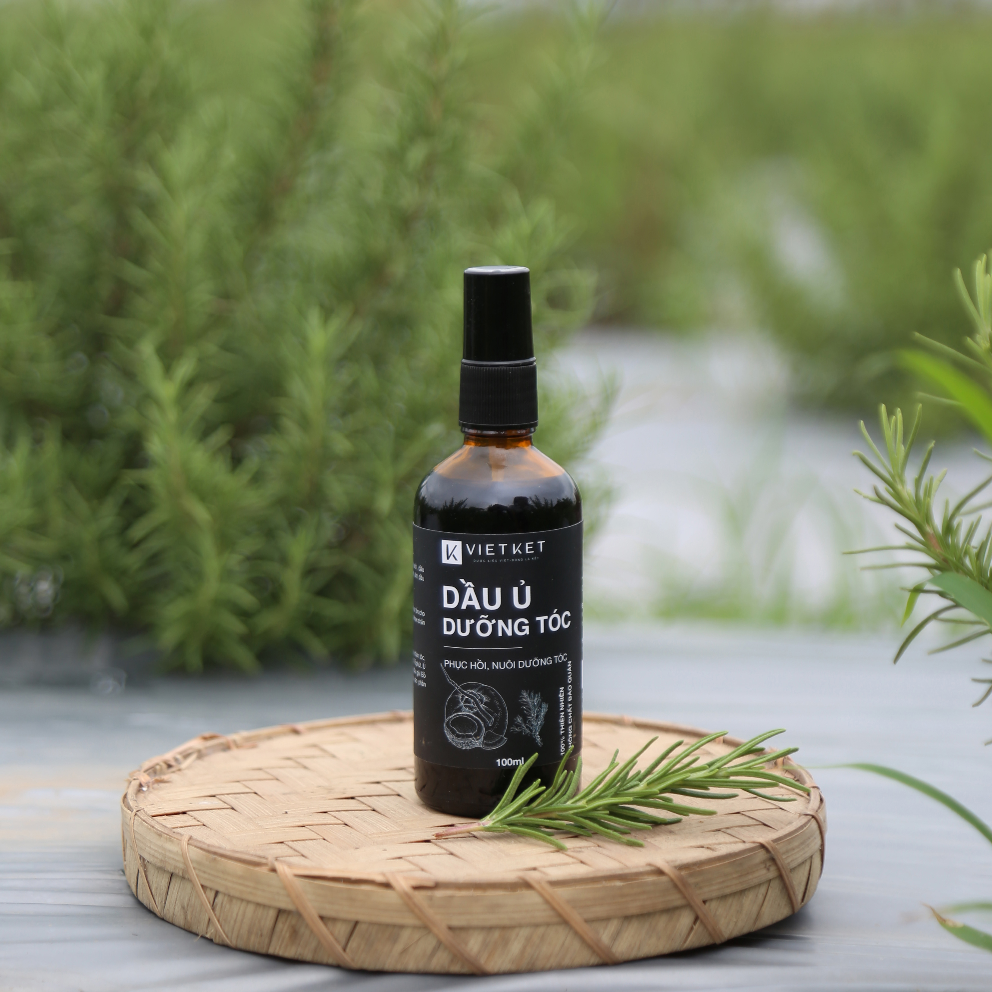 Dầu Ủ Dưỡng Tóc Dược Liệu VIETKET 100ml - Phục hồi, nuôi dưỡng tóc chắc khoẻ