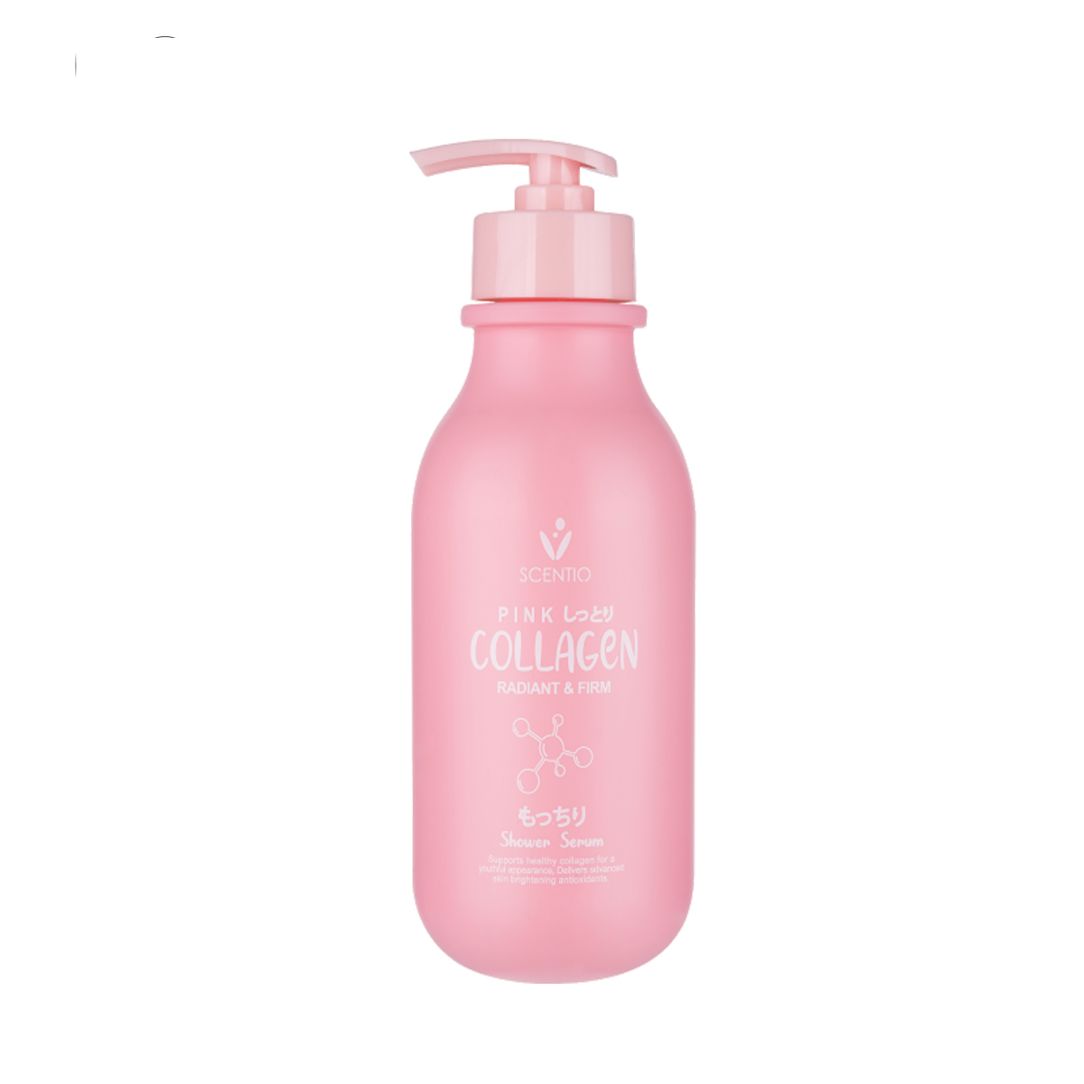 Sữa tắm dưỡng trắng và sáng mịn da Scentio Pink Collagen Shower Serum 350ml