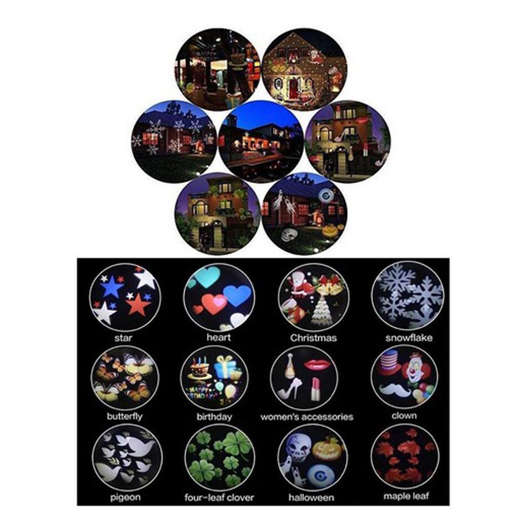 Christmas Party Waterproof Rotating Projection Led Night Light EU Standard