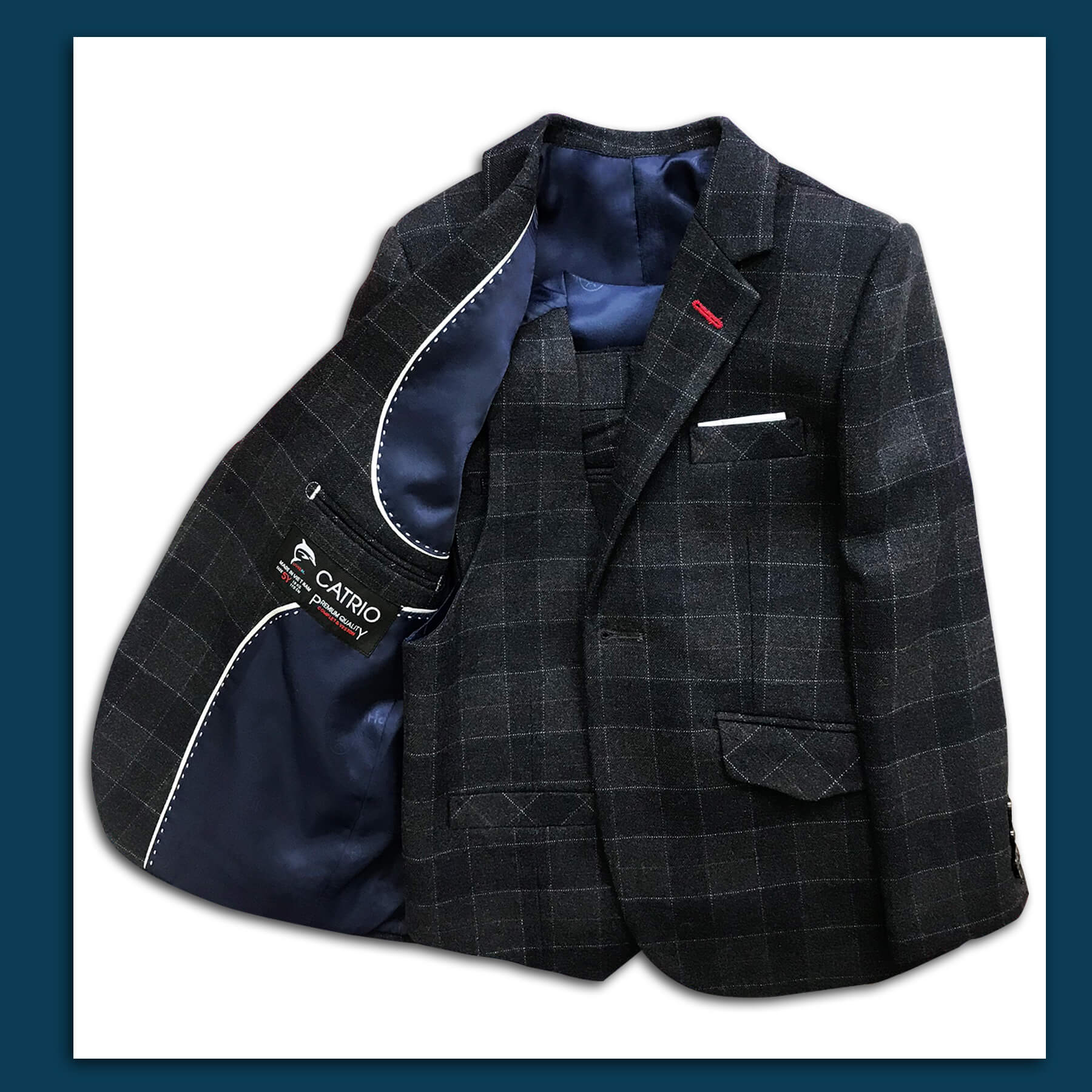 BỘ VEST BÉ TRAI CATRIO PCT 18946/17 LÀ BỘ COMPLET VESTON CHO TRẺ EM TỪ 2 TUỔI ĐẾN 7 TUỔI THUỘC BST QUẦN ÁO TRẺ EM MÙA TIỆC CƯỚI LỄ TẾT CATRIO NĂM 2021
