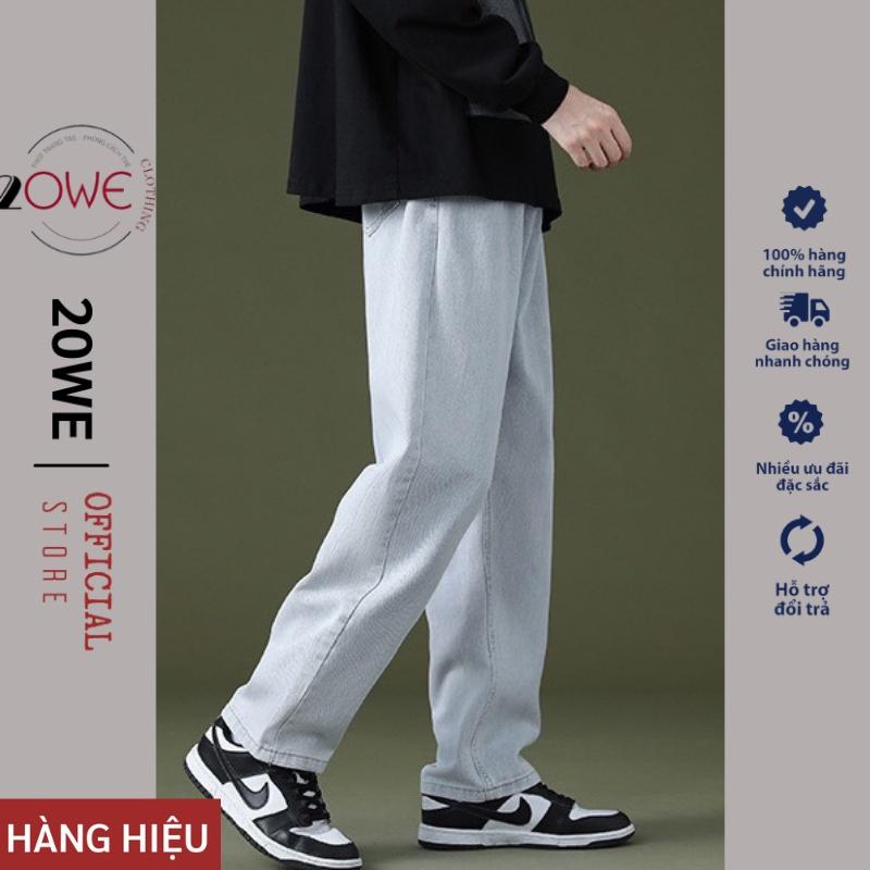 Quần Baggy Jean nam, nư Jeans nam unisex ống suông rộng 20WE hot hit 2021