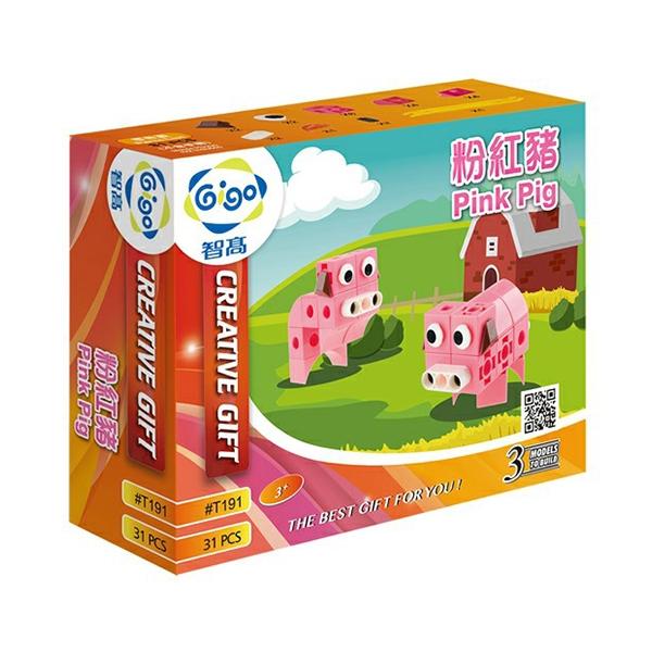 Đồ Chơi Lắp Ráp Heo Con - Pink Pig # T191 (31 Mảnh Ghép)