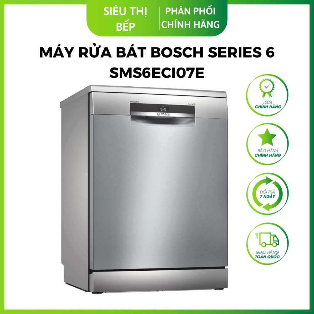 Máy Rửa Bát BOSCH SMS6ECI07E - Hàng chính hãng