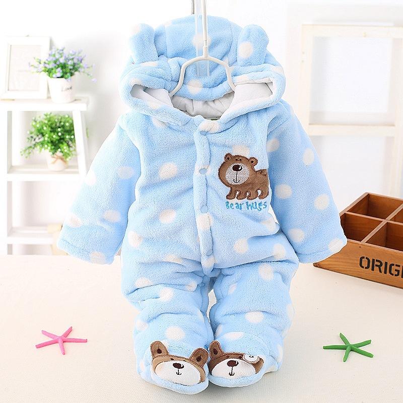 Bộ Quần Áo Mùa Đông Nỉ Mặc Onesies Cho Bé Bé Trai Và Bé Gái Hoạt Hình Gấu Có Mũ Ấm Cho Bé Quần Áo Cho Bé Trai Và Bé bé Gái