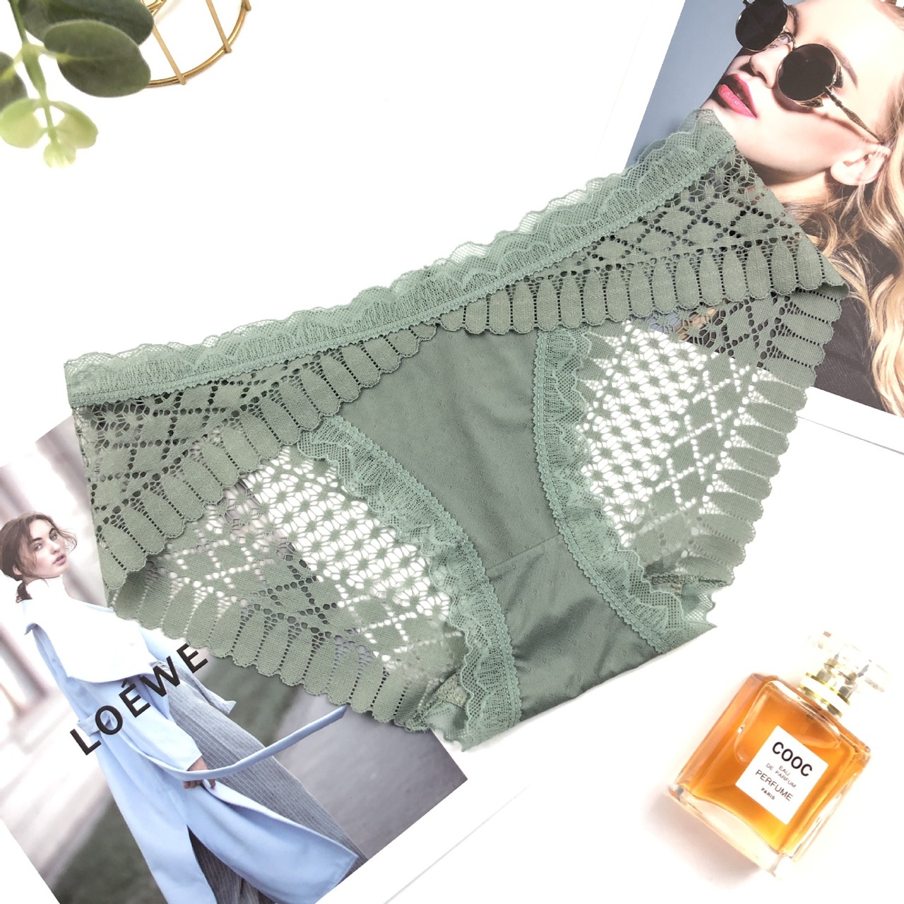 COMBO 5 QUẦN REN PHỐI THUN SANG XỊN MỊN 30200