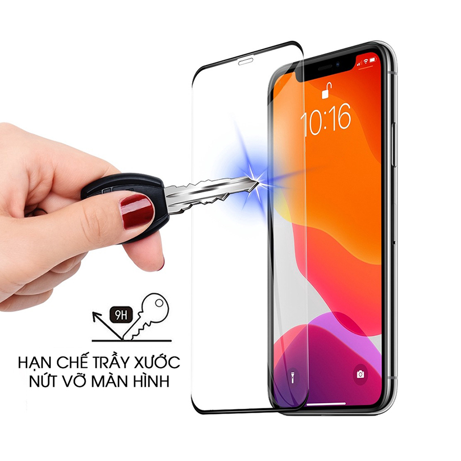 Miếng Dán Kính Cường Lực Không Viền Dành Cho iPhone 12/12 Mini/12 Pro/12 Pro Max/13/13Pro/13 Pro Max/ 13 Mini - Hàng Chính Hãng