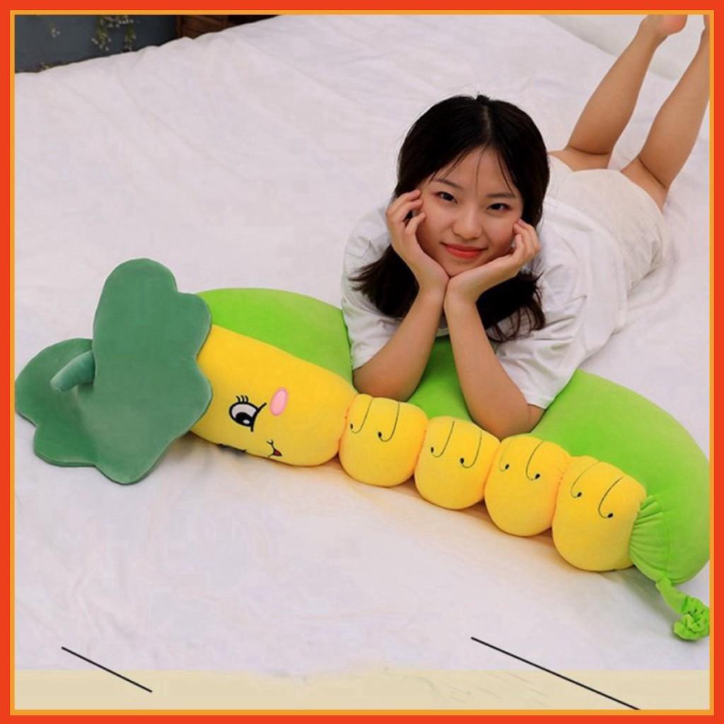 Gấu Bông Sâu Đậu - Thú Nhồi Bông Sâu Đậu Cao Cấp 100% là bông gòn 3D - Siêu mềm mịn SM744