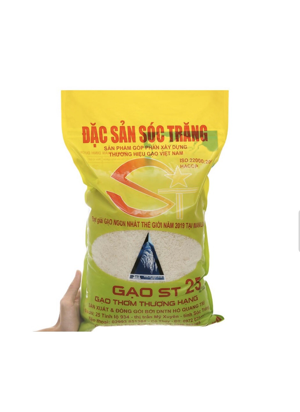 Gạo ST25 ( Dẻo mềm, ngọt cơm, thơm nhiều) Bao 10kg