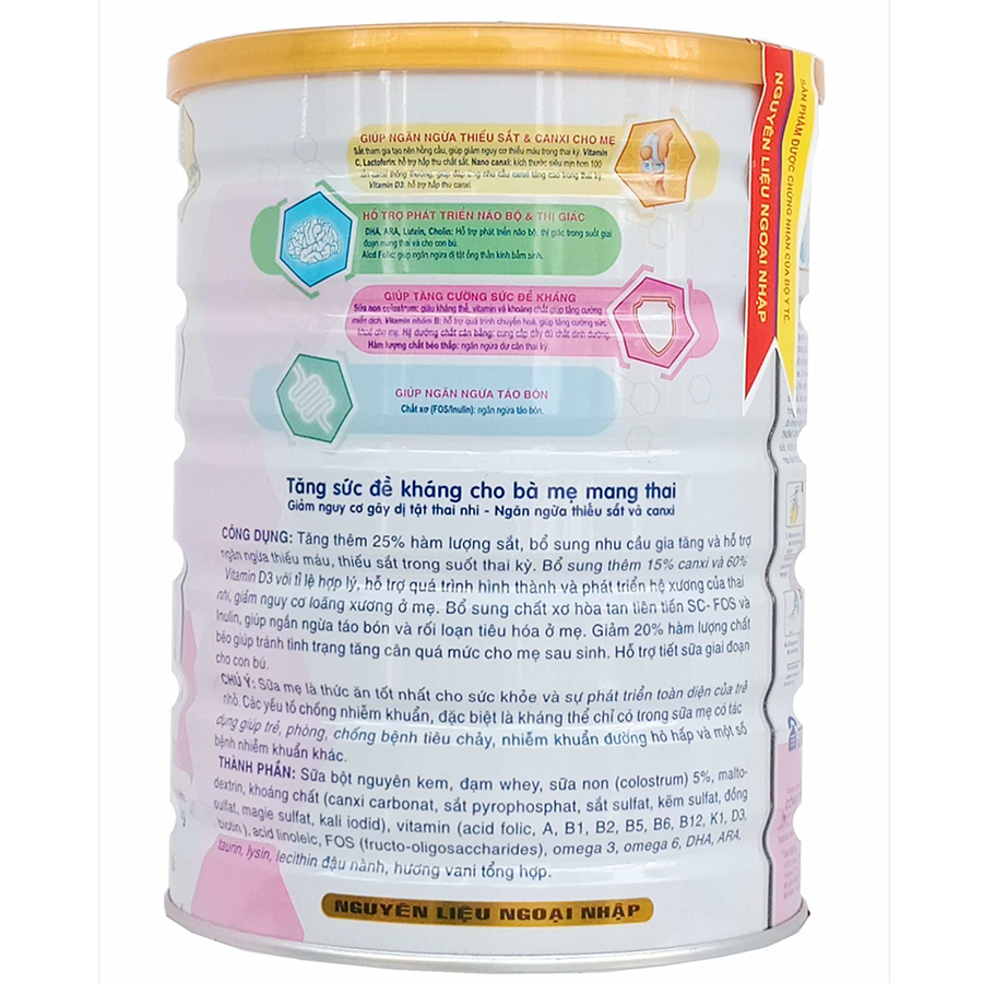 Sữa bột Mama Plus cho mẹ mang thai và cho con bú (900g) Sunbaby SBTC2019