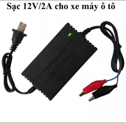 Sạc Bình ắc quy 12V6A từ 4-20-80Ah, Sạc acquy, Sạc Cho Cả Bình Khô Và Nước Xe Máy ô tô Máy Nạp Bình ăc quy