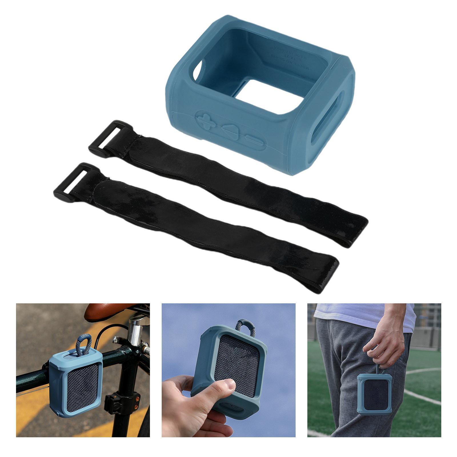 Silicone Travel Case Cover Protective Box For GO 3 Speaker Blue