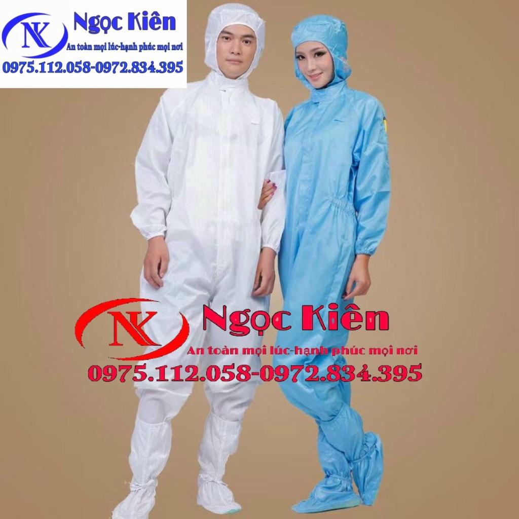 Túi vải đựng quần áo phòng sạch chống tĩnh điện màu xanh