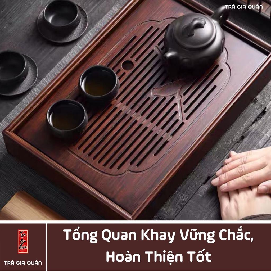 Khay Trà Tre Cao Cấp Chữ Nhật Lớn Kích Thước 50*33*6.8 KT 26