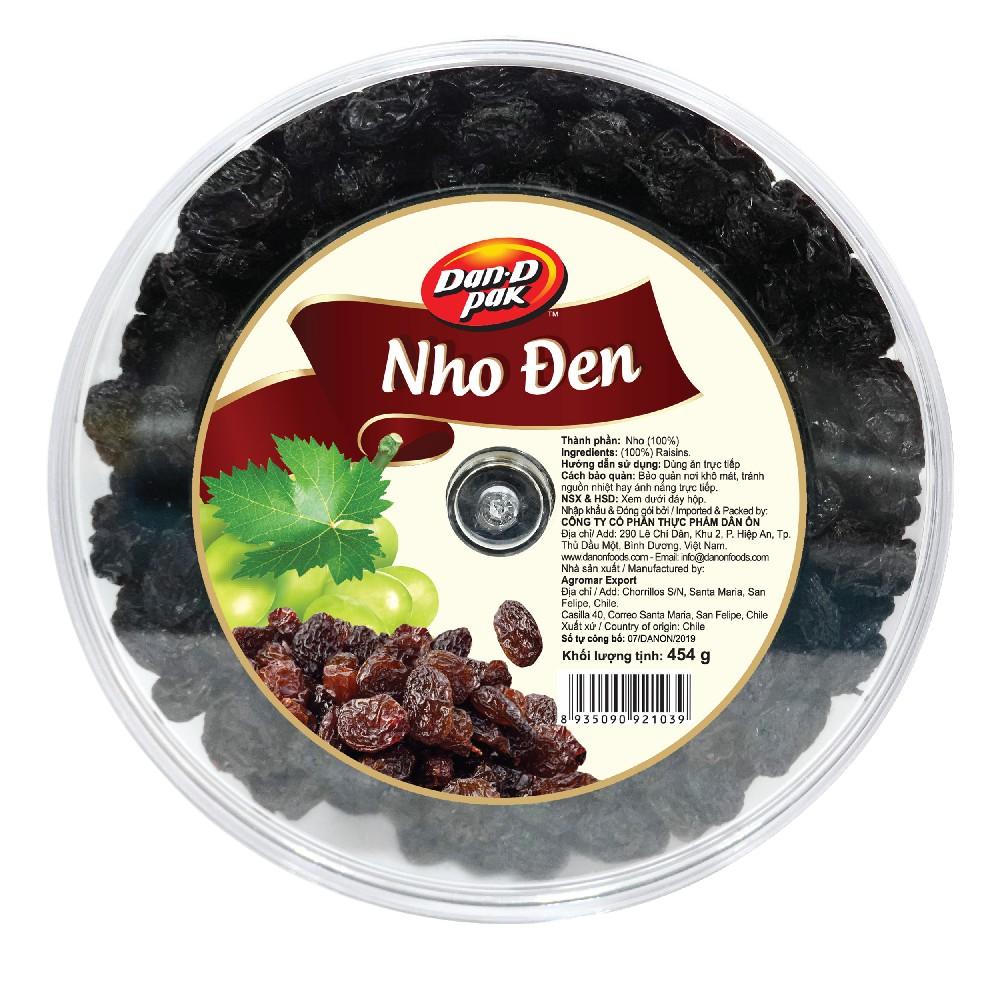 Nho đen lớn nhập khẩu USA - Thompson raisin 454gr Dan D Pak