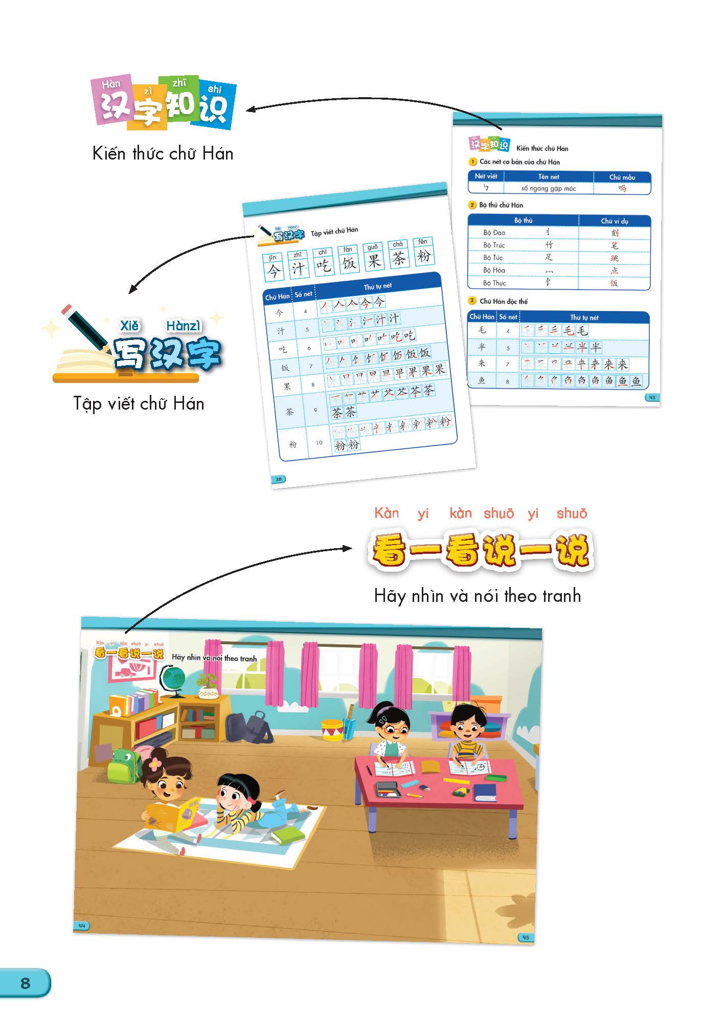 Sách tiếng Trung Quốc 4 - Sách bài học Tập 1 &amp; 2