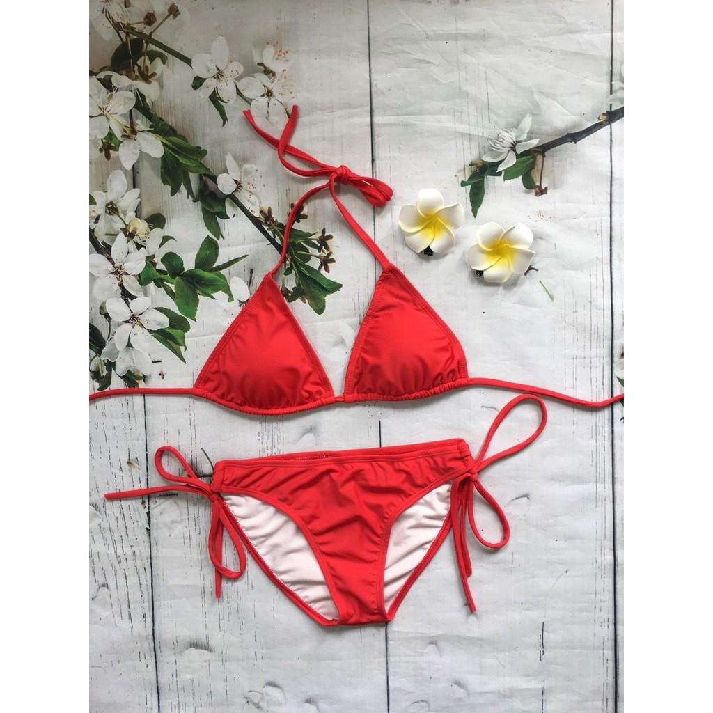 Bikini bộ bơi đi biển hai mảnh tam giác sexy (8 màu) TGQDR