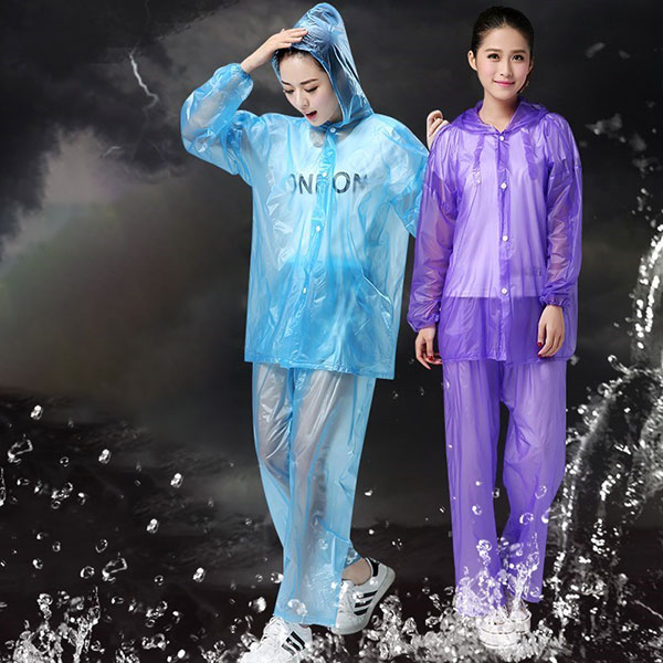 Bộ Quần Áo Mưa Nhựa Dẻo FreeSize